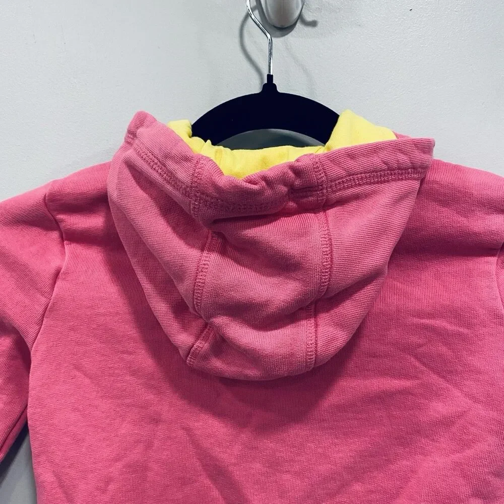 Frugi Toddler Girl 2-3 Switch Carbis Pink Organic Cotton Hoodie Jacket Seashell